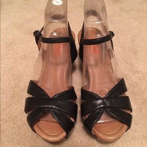 Miz Mooz Black Leather Clog Sandal